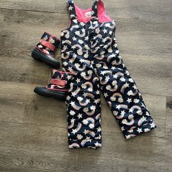 Snow Suit And Boots For Girl