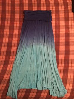 Brand new blue tune top summer dress