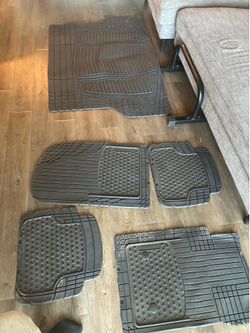 Weather mats for car. Bought for 250 but didn’t fit car. Put in storage great deal. Best offer or $100