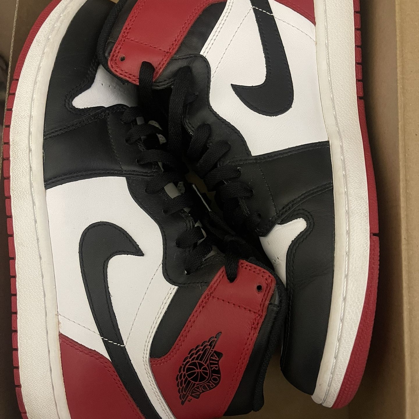 Jordan 1 Og High Black Toe Worn 10.5M 