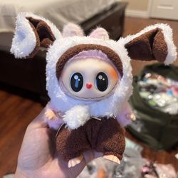 Collectible Plush Doll with Bunny Outfit Long Ear Style