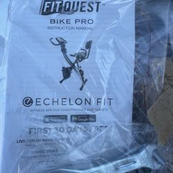 NEW IN BOX.   Fit Quest Bike Pro Echelon Fit Exercise Bike 
