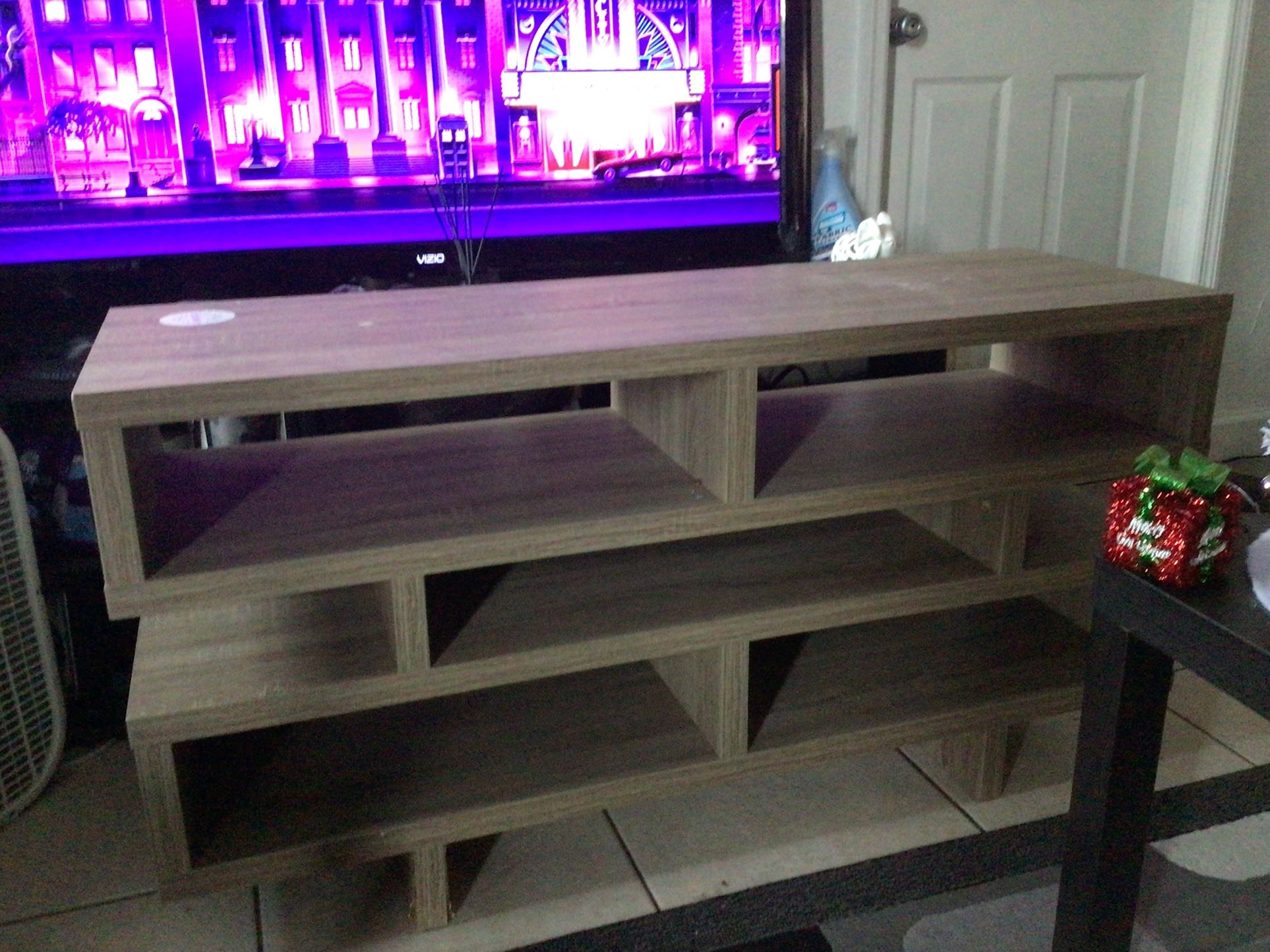 Wood Tv Stand Holds Up To 55 Inch Tv