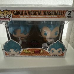 Goku And Vegeta Dragon Ball Z Baseball Pop