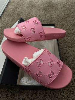 Gucci Rose Pink GG  Slides
