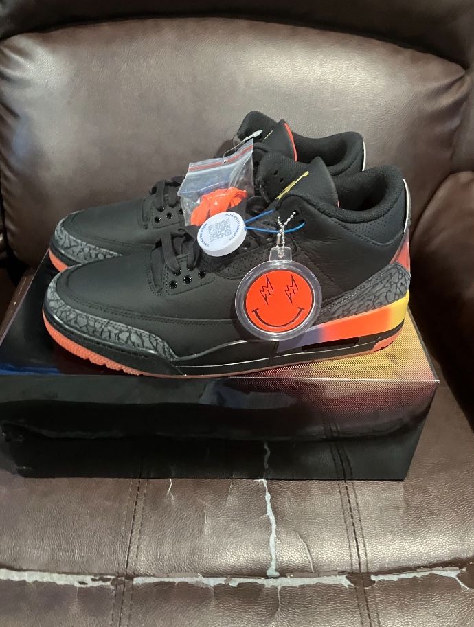Nike Air Jordan 3 Retro J Balvin Rio Size 9.5 