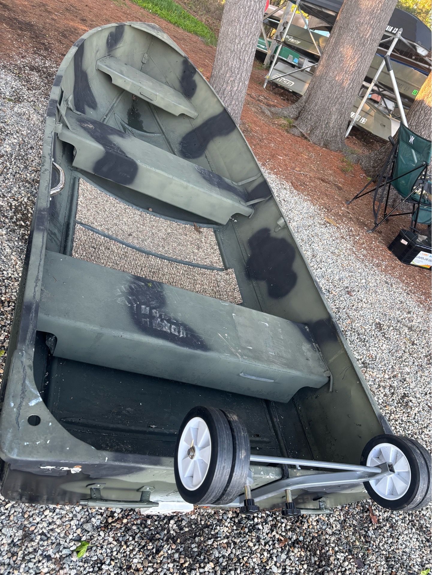 14’ deep v aluminum boat