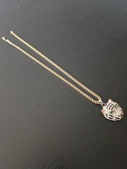 24' Stainless Gold Franco with pendant
