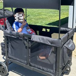Wonderfold Wagon W4  black Like New!