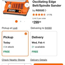 Ridgid Sander Works Great 