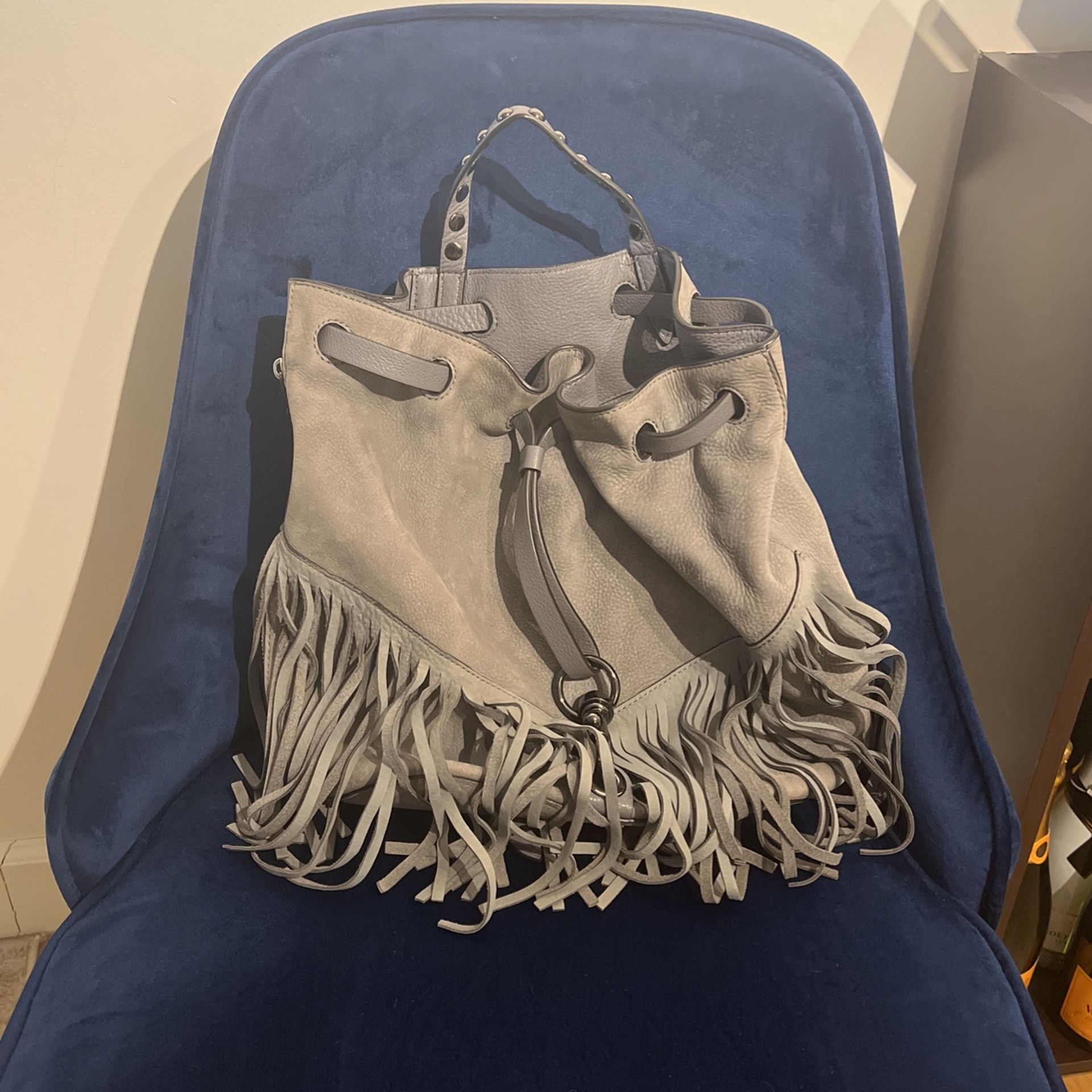 Rebecca Minkoff Suede Backpack Rebecca Minkoff Suede Backpacks | Mercari main image 3