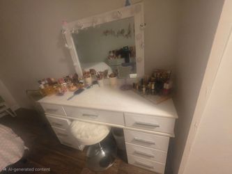 Vanity with the chair
