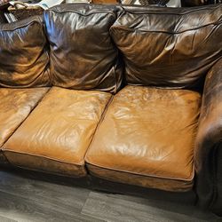 Large Bernhardt Leather Couch