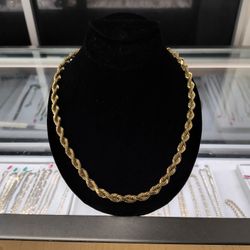 10j Solid Gold Rope Chain 96 Grams 24 Long Layway Available 10% Down If You Interested Please Make Sure You Ask For Maribel Thank You 