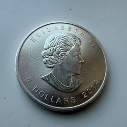 2014 Canadian Silver Maple Leaf – 1 oz .9999 Fine Silver (Gov’t Minted)