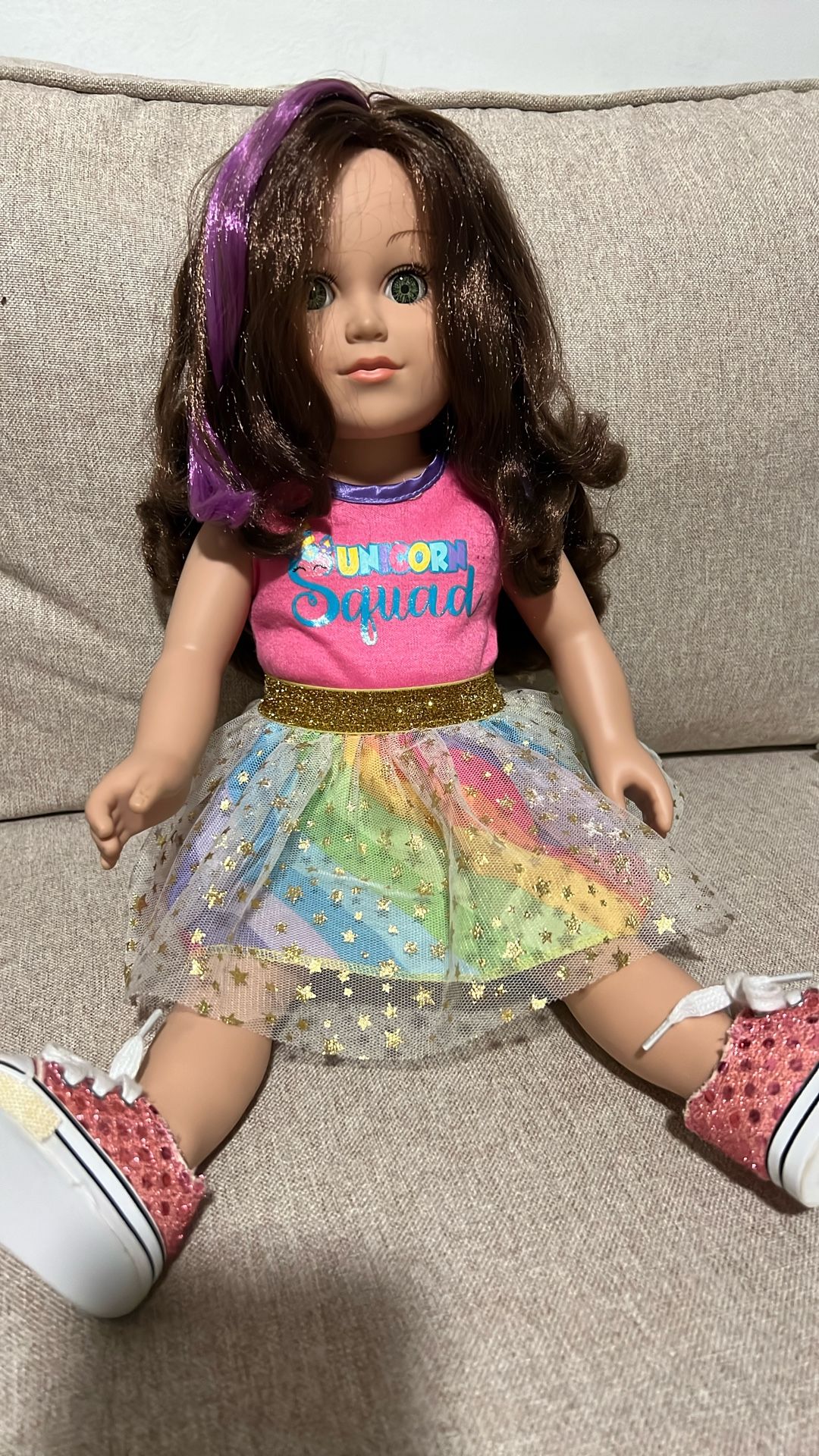 My Life As Unicorn Trainer Doll Brunette Hair Stylable 18” Poseable