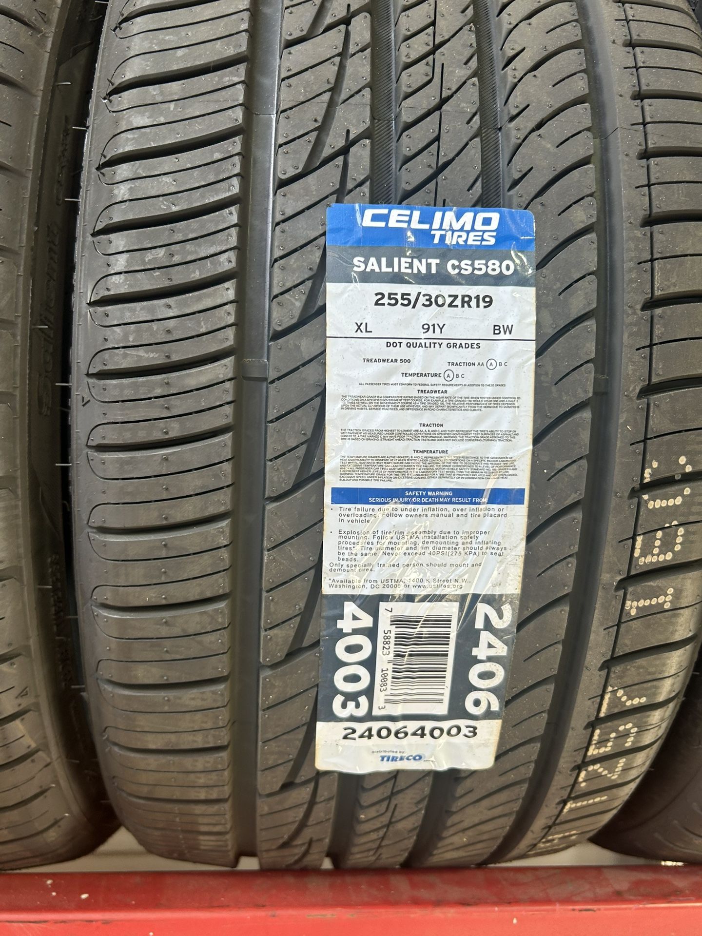 New 255/30R19 Celimo Salient $$125 Per Tire