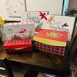 Christmas Gift Boxes All 5 for $15