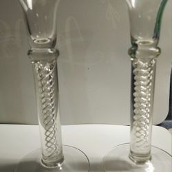 Classic Glass Candlesticks