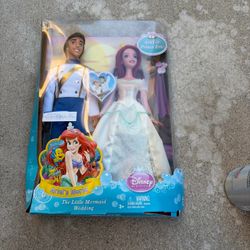 Disney Little Mermaid Ariel & Eric Dolls Wedding RARE! TOYS R US Exclusive