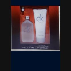 CK1 Calvin Klein fragrance gift set 1.7oz fragrance & 3.4 oz lotion. ONLY $25. Brand New! 