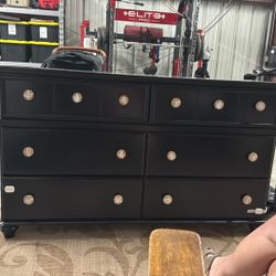Large Black Dresser