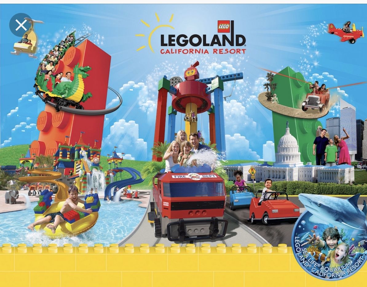 Legoland sealife 2 days entry ticket