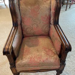 Vintage Empire Style Formal Sitting Chair 42 1/2” To Top Of Back.  