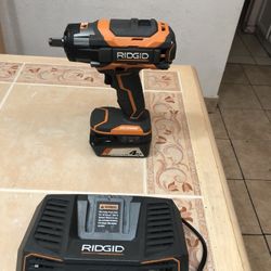RIDGID  Impact  Dril 1/2 Ench  Battery  And Charger  275