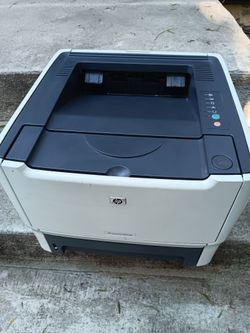 Hp laser printer p2015dn working last page is sample print