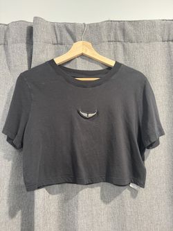 Zadig And Voltaire Cropped Summer Top Available In White And Black