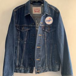 Levis dodgers jean jacket clearance