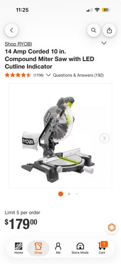Ryobi miter saw