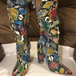 Multicolor Boots