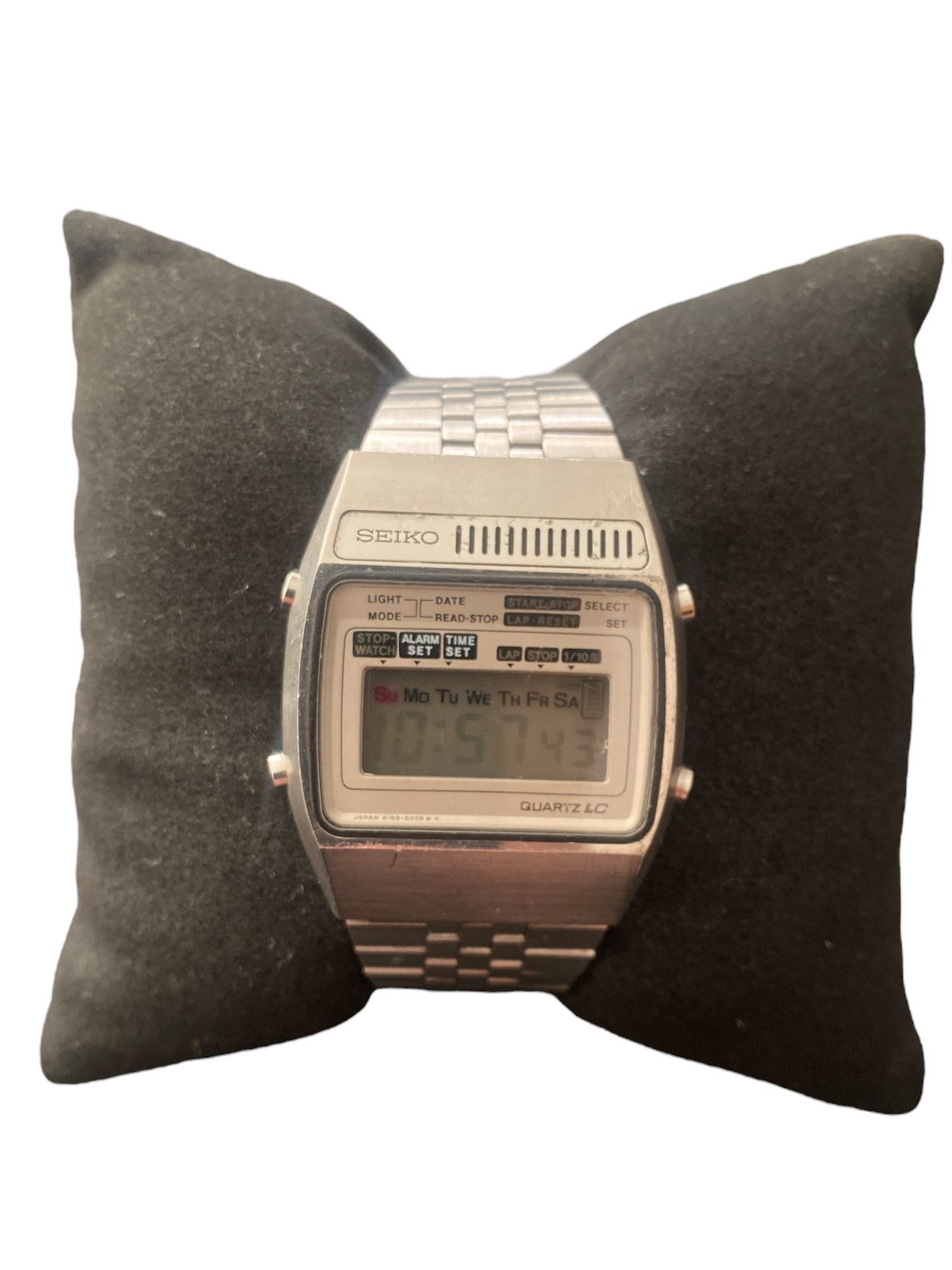  MEN'S SEIKO A159-5009-G CHRONOGRAPH ALARM WATCH