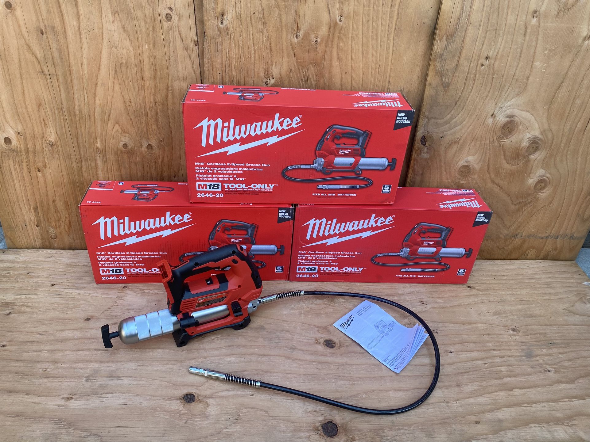 Milwaukee M18 Grease Gun 2-speed Cordless Model 2646-20(Tool Only)