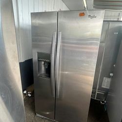 Fully Func tional Whirl pool Ref rigerator Frid ge Side by Side Fridge