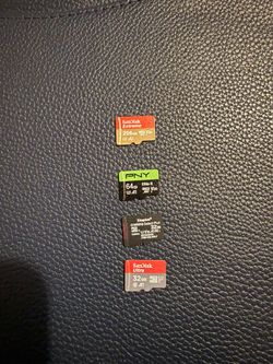 4 sd cards all new !
