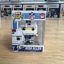 BITTY Josh Allen Buffalo Bills 1" Funko Pop NFL Football #17 Quarterback QB NY