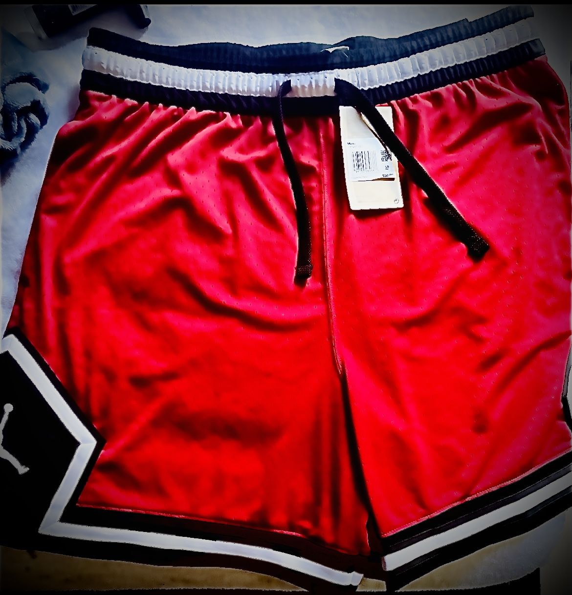 Jordan Shorts red Black White Brand New. Tags Still on