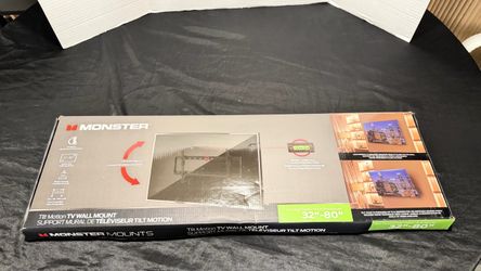 Brand New Monster Mounts Tilt Motion TV Wall Mount 32"-80"