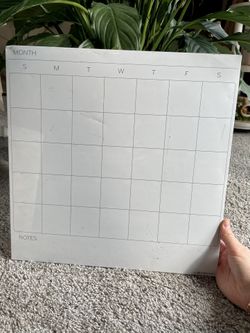 Magnetic Whiteboard Calendar With Moveable And Removeable Marker Holder (Comes with marker) 