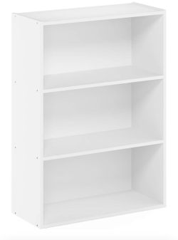 White 3 Shelf Bookcase