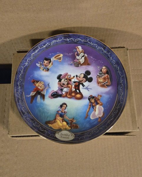 Bradford Exchange Magical Disney Moments Faithful Friends Plate