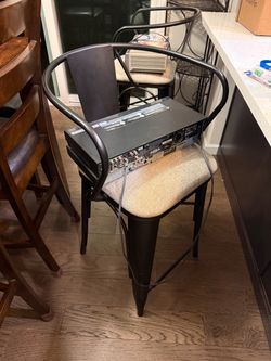 FREE Set of 2 Metal Barstools