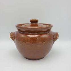England Lidded Stoneware Confit Pot