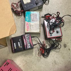 Vintage Rc Car, Chargers, And Batteries