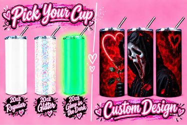 Ghost face custom tumbler