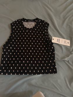 L size matching set poka dots