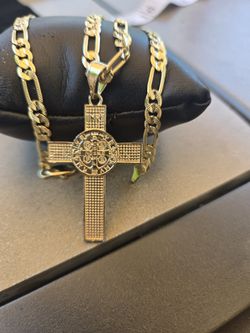 Laminated Gold $25 Cadena Oro Laminado Pata Hombre  